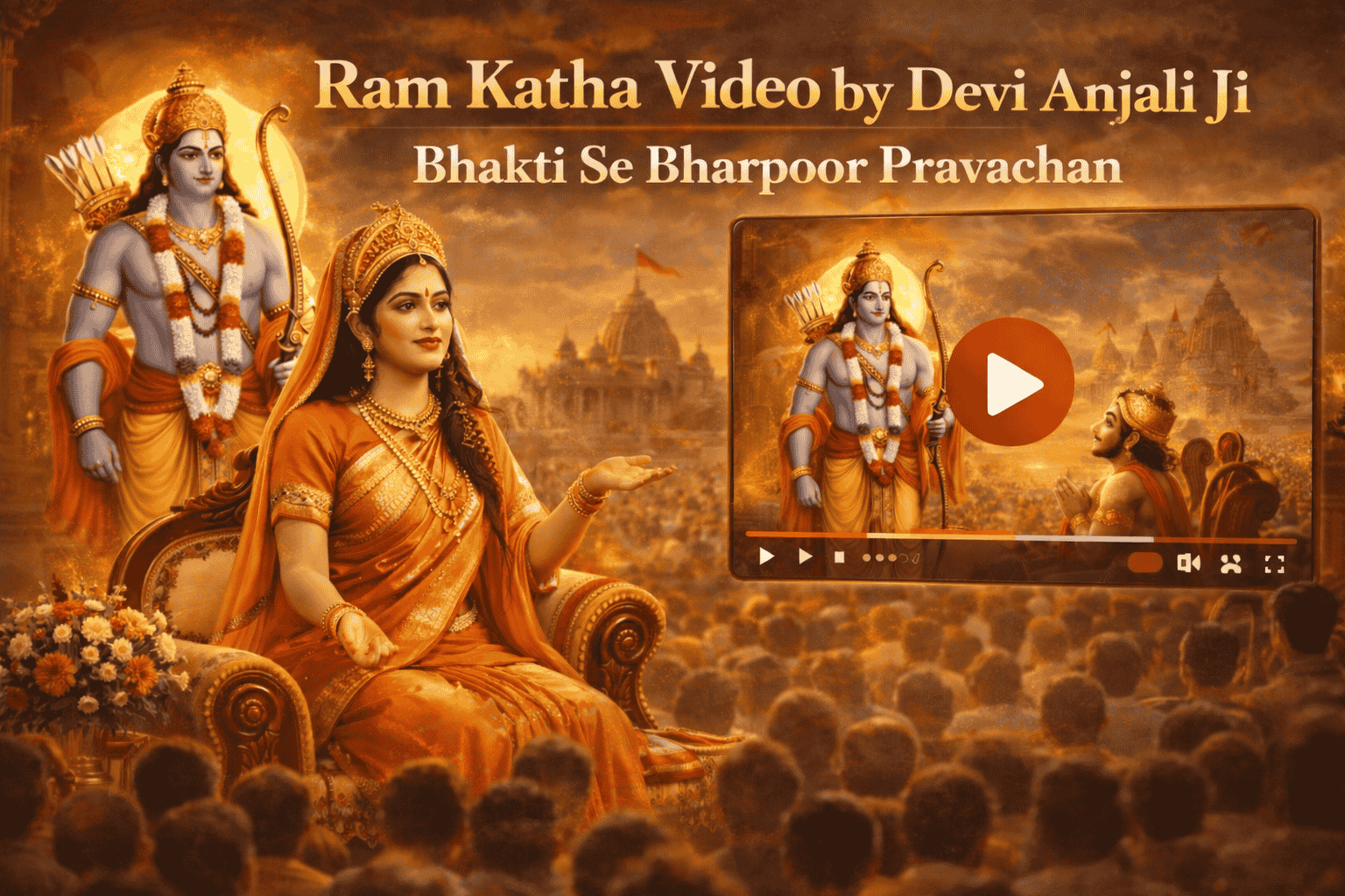 Ram Katha Video by Devi Anjali Ji – Bhakti Se Bharpoor Pravachan