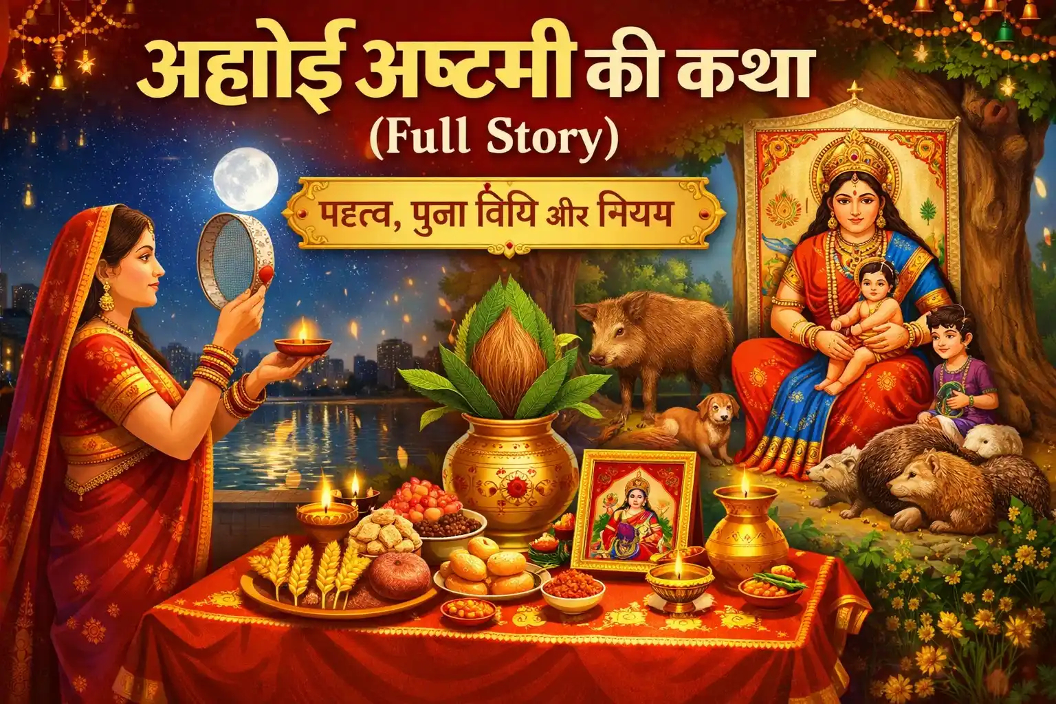 Ahoi Ashtami Ki Katha (Full Story) – महत्व, पूजा विधि और नियम